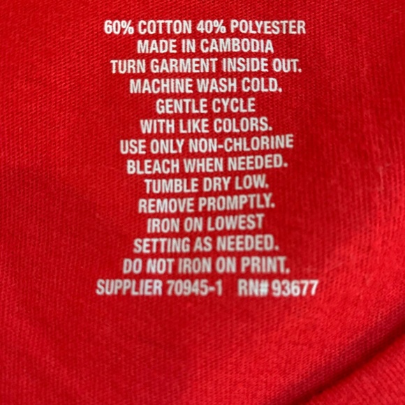 St John's Bay Womens Holiday Red T-Shirt Size M - Picture 6 of 6